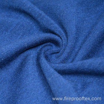 Fireproof Cotton Acrylic Blend Blue Warm Sleepwear Fabric